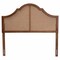 Baxton Studio Camila Classic and Traditional Ash Walnut Finished Wood Queen Size Headboard with Rattan 238-12668-ZORO - alternate 2